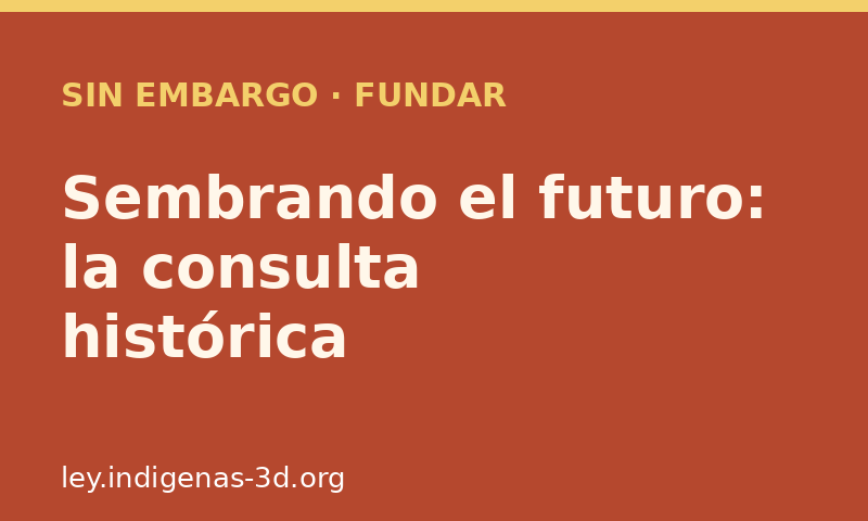 Sembrando el futuro: la consulta histórica