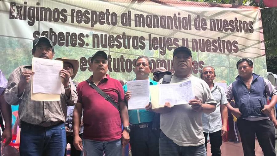 Autoridades agrarias Mè’phàà y Na Savi de Guerrero en asamblea